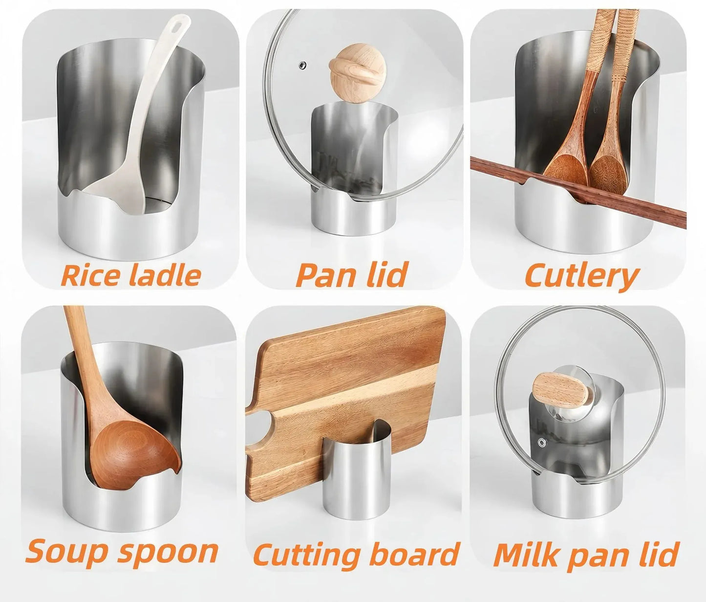 Initativ Stainless Steel Pot Lid Holder